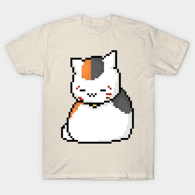 Nyanko-sensei Pixel Art T-Shirt by Tatsu_chan